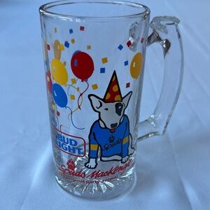Bud Light Spuds McKenzie Mug with Colorful Balloons 1987 Party Animal